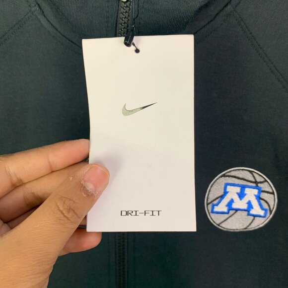 NWT Nike Dri-FIT Men S Full Zip Hoodie Basketball Jacket Minnesota Basketball - Picture 8 of 11